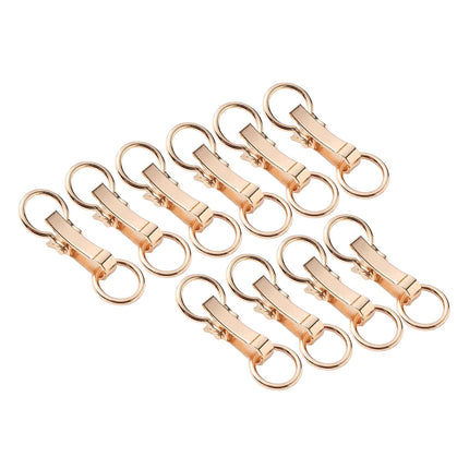Crofta 10Pcs Metal Buckle Alloy Snap Hook Clasp for Jacket Sewing Projects Clothing gold