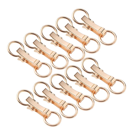 Crofta 10Pcs Metal Buckle Alloy Snap Hook Clasp for Jacket Sewing Projects Clothing gold