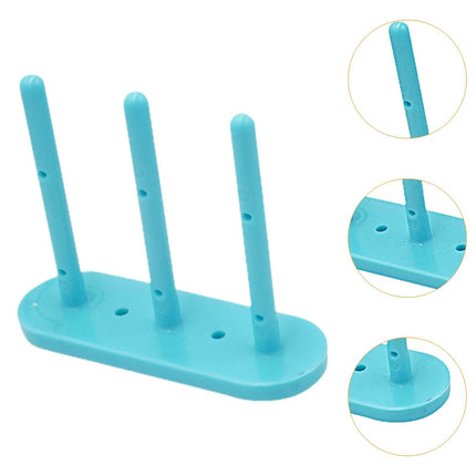 Crofta Bobbin Stand Holder 3 Cores Shelf Washi Tape Organizer for Thread Organizing