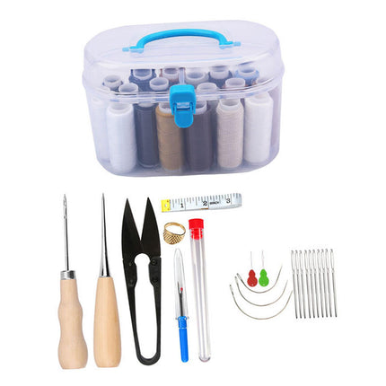 Crofta Women Sewing Kit Compact Sewing Set for Embroidery Clothing Repair Beginners Style A