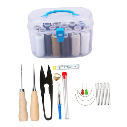 Crofta Women Sewing Kit Compact Sewing Set for Embroidery Clothing Repair Beginners Style A