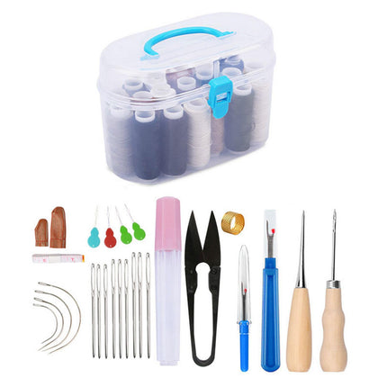 Crofta Women Sewing Kit Compact Sewing Set for Embroidery Clothing Repair Beginners Style B