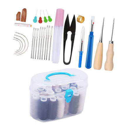 Crofta Women Sewing Kit Compact Sewing Set for Embroidery Clothing Repair Beginners Style B