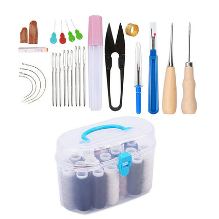 Crofta Women Sewing Kit Compact Sewing Set for Embroidery Clothing Repair Beginners Style B