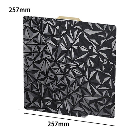 3D Printer Build Plate Sheet Double Sided 257x257mm Sturdy Steel Sheet Plate