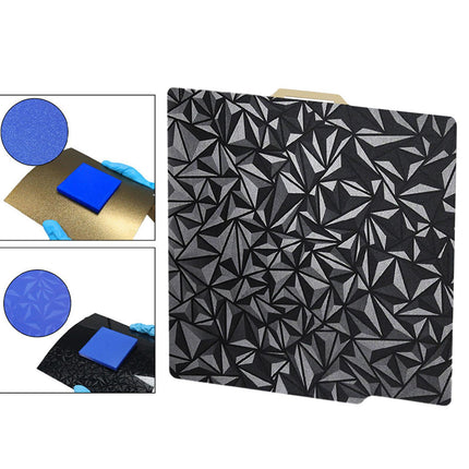 3D Printer Build Plate Sheet Double Sided 257x257mm Sturdy Steel Sheet Plate