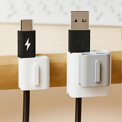 2Pcs Cable Winder Cable Organizer Reusable Travel Wire Cord Management Clips 2.6x1.5x2.6cm