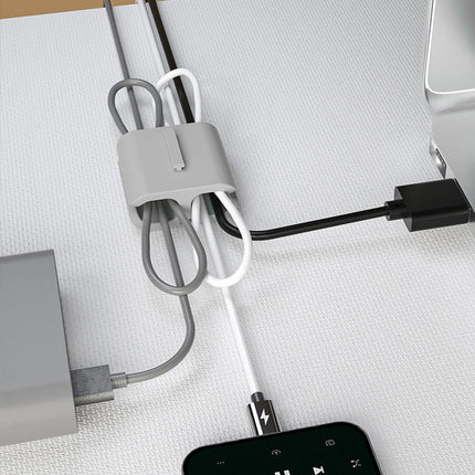 2Pcs Cable Winder Cable Organizer Reusable Travel Wire Cord Management Clips 2.6x1.5x2.6cm