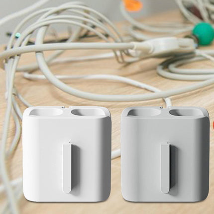 2Pcs Cable Winder Cable Organizer Reusable Travel Wire Cord Management Clips 2.6x1.5x2.6cm