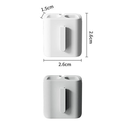2Pcs Cable Winder Cable Organizer Reusable Travel Wire Cord Management Clips 2.6x1.5x2.6cm