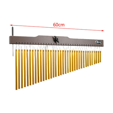 36 Tones Musical Chimes Stand Percussion Instrument Bell for Practice Adults 10x7x60cm