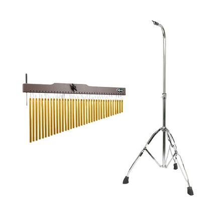 36 Tones Musical Chimes Stand Percussion Instrument Bell for Practice Adults 10x7x60cm
