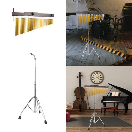 36 Tones Musical Chimes Stand Percussion Instrument Bell for Practice Adults 10x7x60cm