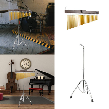 36 Tones Musical Chimes Stand Percussion Instrument Bell for Practice Adults 10x7x60cm