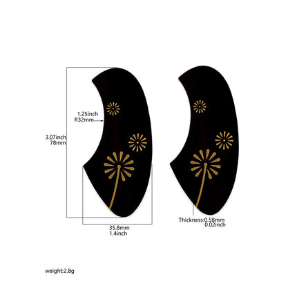 2x Folk Acoustic Guitar Pickguard Self Sticky Backing for Guitar Violin Bass
