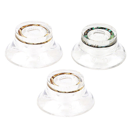 3Pcs Bell Knobs Devices Parts Guitar Top Hat Knobs for Electric Guitarr Bass