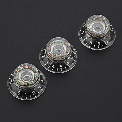 3Pcs Bell Knobs Devices Parts Guitar Top Hat Knobs for Electric Guitarr Bass