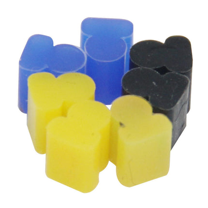 10x Alto Horns Silicone Pads Buffering Stop for Brass Euphonium Tuba Trumpet 3.5mm Yellow
