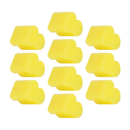 10x Alto Horns Silicone Pads Buffering Stop for Brass Euphonium Tuba Trumpet 3.5mm Yellow