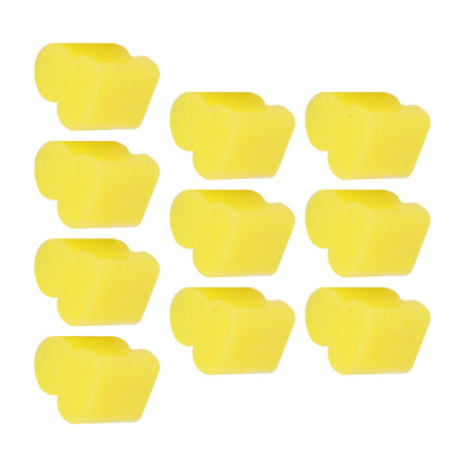 10x Alto Horns Silicone Pads Buffering Stop for Brass Euphonium Tuba Trumpet 3.5mm Yellow