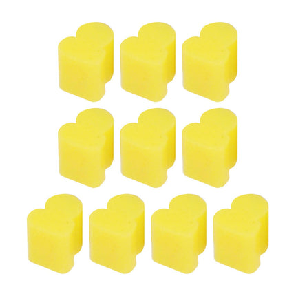 10x Alto Horns Silicone Pads Buffering Stop for Brass Euphonium Tuba Trumpet 3.5mm Yellow