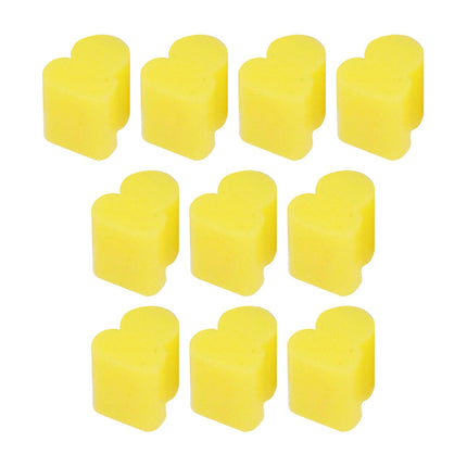 10x Alto Horns Silicone Pads Buffering Stop for Brass Euphonium Tuba Trumpet 3.5mm Yellow