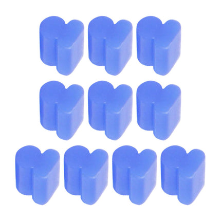 10x Alto Horns Silicone Pads Buffering Stop for Brass Euphonium Tuba Trumpet 4mm Blue