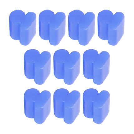 10x Alto Horns Silicone Pads Buffering Stop for Brass Euphonium Tuba Trumpet 4mm Blue