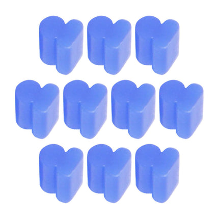 10x Alto Horns Silicone Pads Buffering Stop for Brass Euphonium Tuba Trumpet 3.5mm Blue