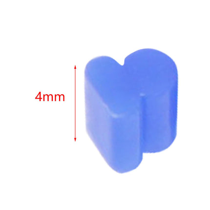 10x Alto Horns Silicone Pads Buffering Stop for Brass Euphonium Tuba Trumpet 3.5mm Blue