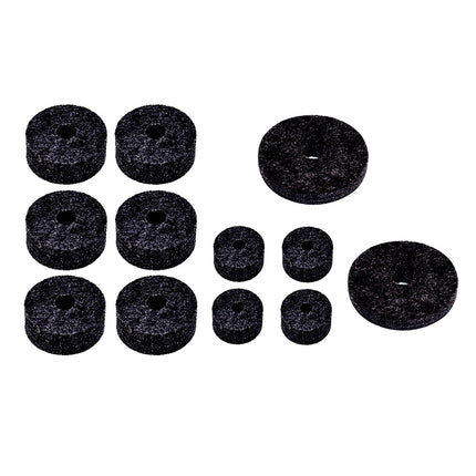 12Pcs Cymbal Felt Washer Hi Hat Clutch Felts Accessories Replacement Sleeves black