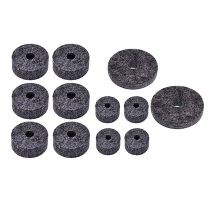 12Pcs Cymbal Felt Washer Hi Hat Clutch Felts Accessories Replacement Sleeves gray