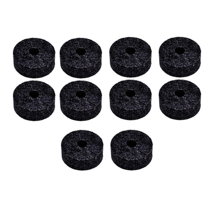 10x Cymbal Stand Felts Percussion Instrument Hi Hat Clutch Felts Replacement Black