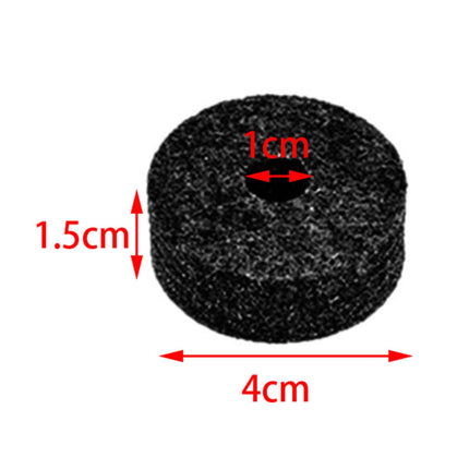 10x Cymbal Stand Felts Percussion Instrument Hi Hat Clutch Felts Replacement Black