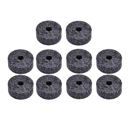 10x Cymbal Stand Felts Percussion Instrument Hi Hat Clutch Felts Replacement Gray