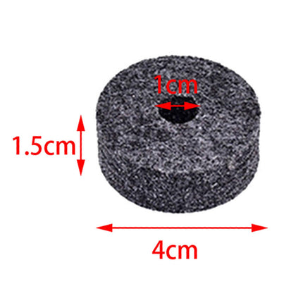 10x Cymbal Stand Felts Percussion Instrument Hi Hat Clutch Felts Replacement Gray