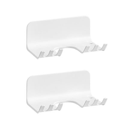 2x Wall Mounted Racket Rack Practical with Small Hooks Badminton Racket Hook