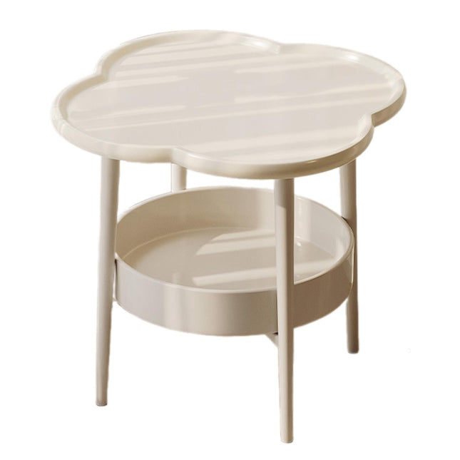 2 Tier Side Table Furniture Simple Organizer Sofa Table for Bed Couch Office white