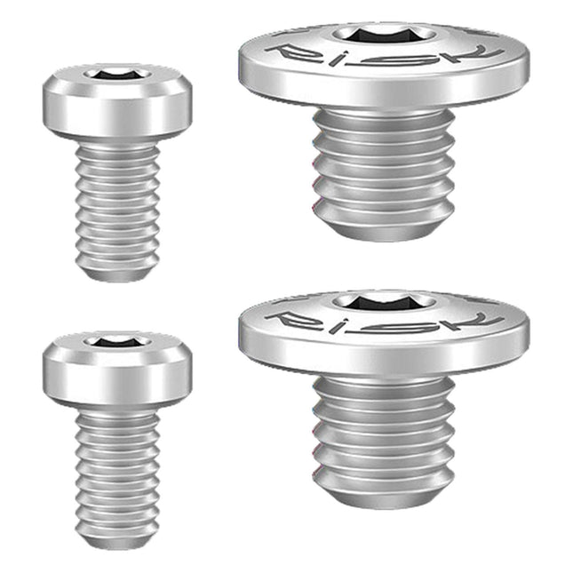 4Pcs Bicycle Brake Lever Screws Set Road Bike Bike Oil Cylinder Cover Screws Titanium Color