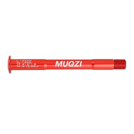 Bike Fork Mount thru Axle Repair Parts for Riding Outdoor Road Mountain Bike Red 123mm