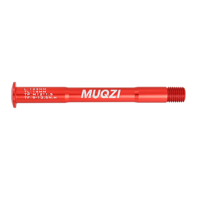 Bike Fork Mount thru Axle Repair Parts for Riding Outdoor Road Mountain Bike Red 123mm