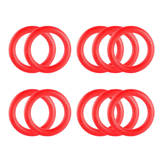 10Pcs Watermelon Display Stands Fixing Circles for Dining Room Grocery Store Red