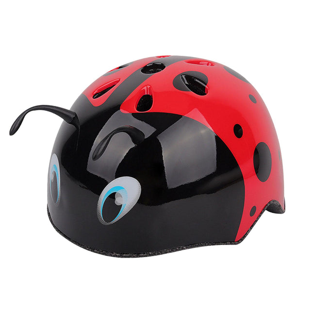 3D Ladybug Bike Helmet Kids Portable Road Cycling Helmet for Children Riding S