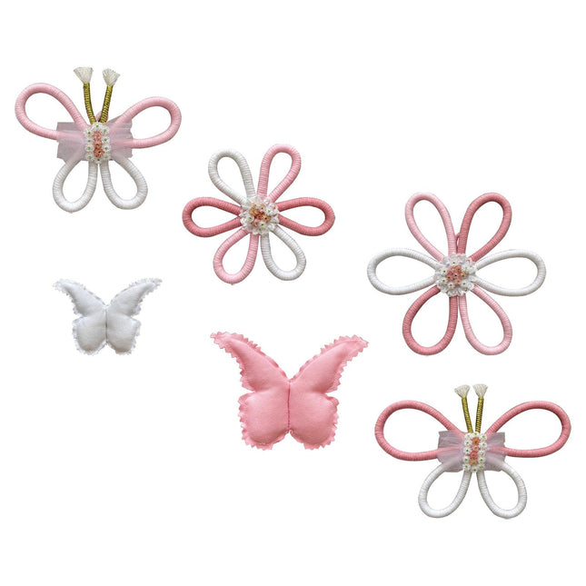 6x Boho Nursery Decor Macrame Wall Hanging Home Butterfly Daisy Flower Woven