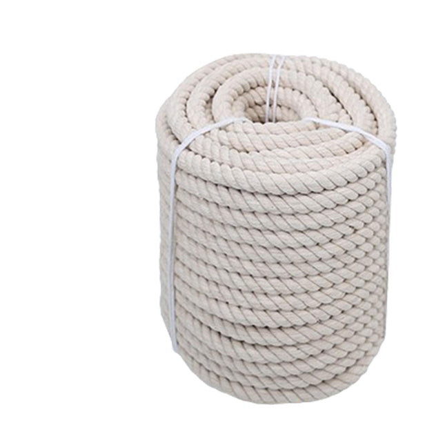 Natural Cotton Rope Cotton Cord for Sports Tug of War Projects Wall Hangings 10mm