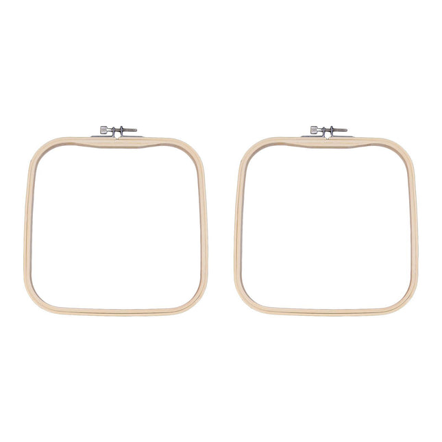 Crofta 2Pcs Embroidered Stretch Tool Hoop Ring Sewing Tools Decor Cross Stitch Hoop 20cmx20cm