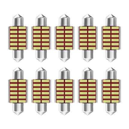 10Pcs Car Interior Light Trunk Light Accessories Light Dome Light Bulbs 31mm