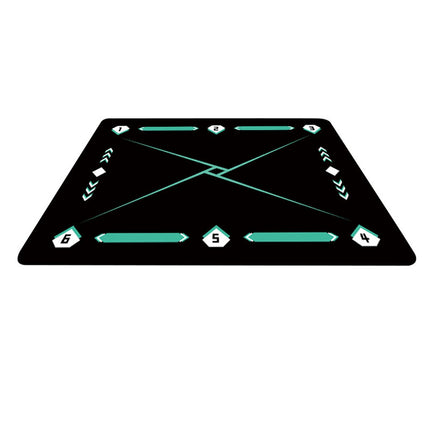 Football Footstep Training Mat Dribble Training Mat for Kids Children Adults Black