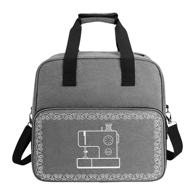 Crofta Sewing Machine Carrying Case Dustproof for Scissors Sewing Machine Carry Bag Gray