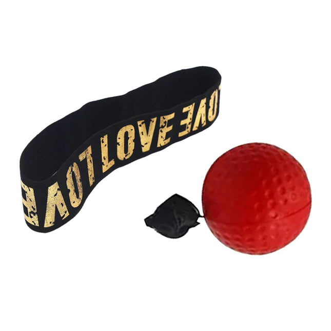 Boxing Reflex Ball Headband for Kids Adults Reflex Punching Ball React Balls Red Ball